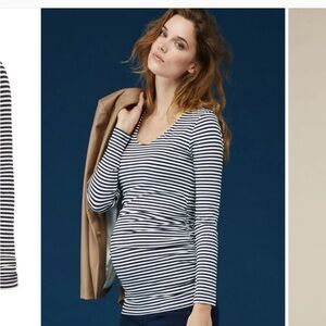 Isabella Oliver Arlington striped maternity top